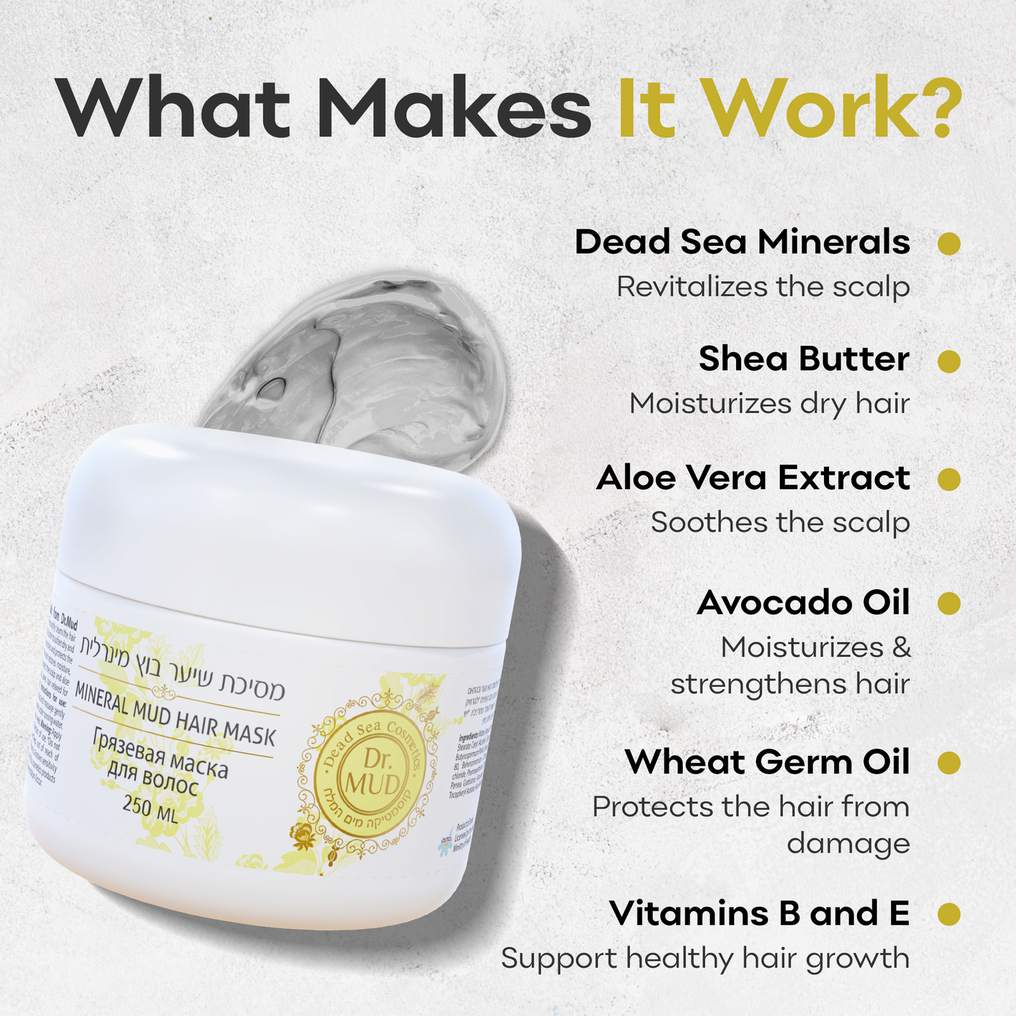 Dr. Mud Deep Conditioning Hair Mask with Dead Sea Minerals