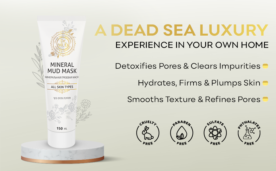 Dr. Mud Authentic Dead Sea Mud Clay Mask (150 ml)