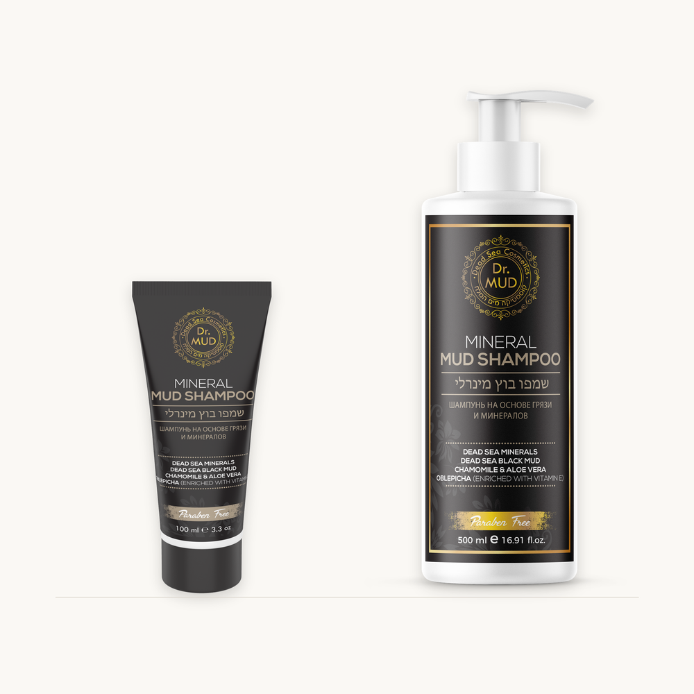 Dr. MUD Mineral Mud Shampoo | Dead Sea Mud · 100 ml / 500 ml