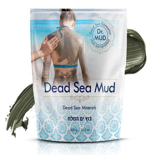 Dead Sea Mud Body Mask - Natural Black Clay Treatment for Deep Cleansing & Detoxification (20.4 oz)